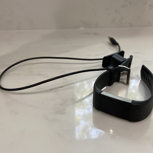 Black Fitbit Charge 2 with Charger - Picture 6 of 6